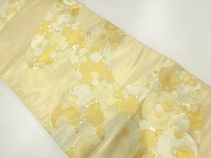 アンティーク　流水に水玉模様織出し袋帯（材料）